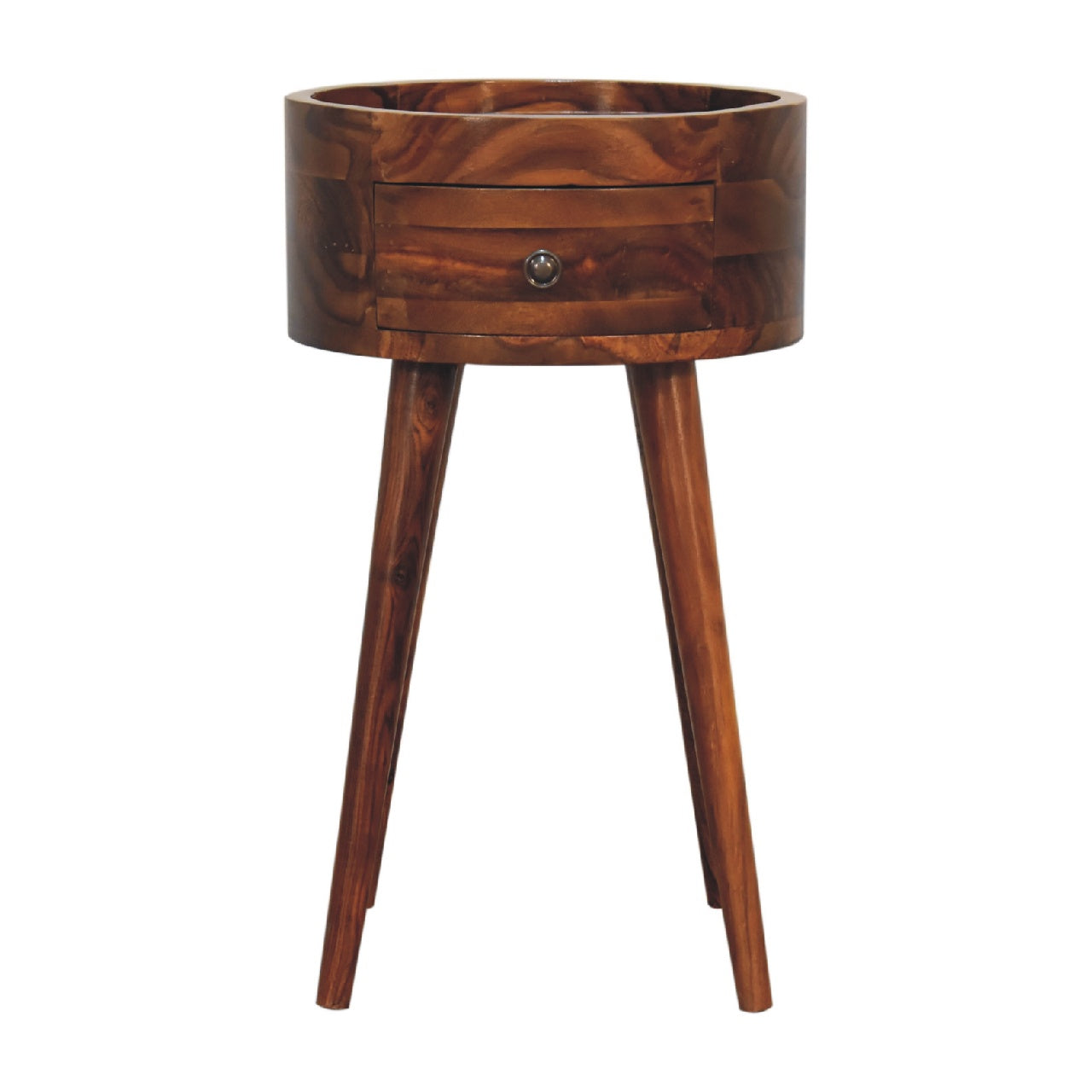 Levzu Honey Wood Bedside Table
