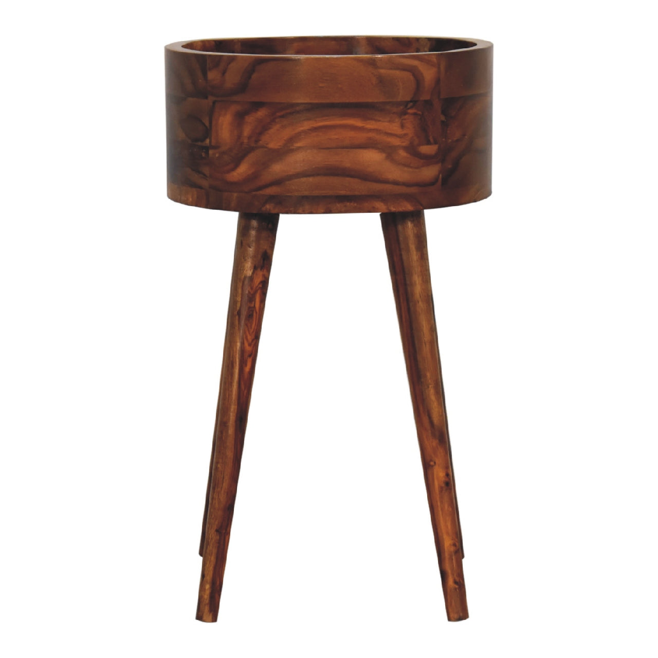 Levzu Honey Wood Bedside Table - Image 10