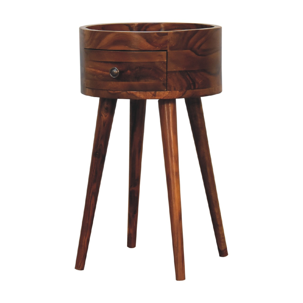 Levzu Honey Wood Bedside Table - Image 2