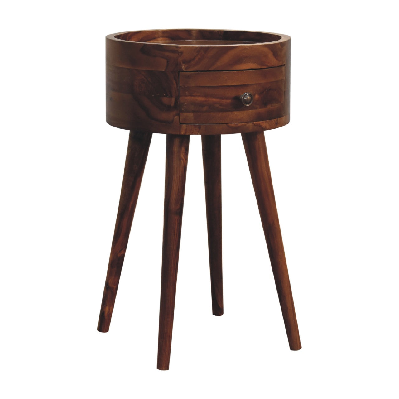 Levzu Honey Wood Bedside Table - Image 3