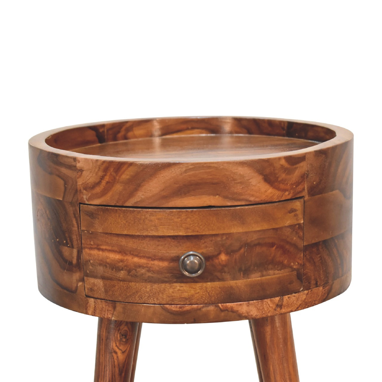 Levzu Honey Wood Bedside Table - Image 5