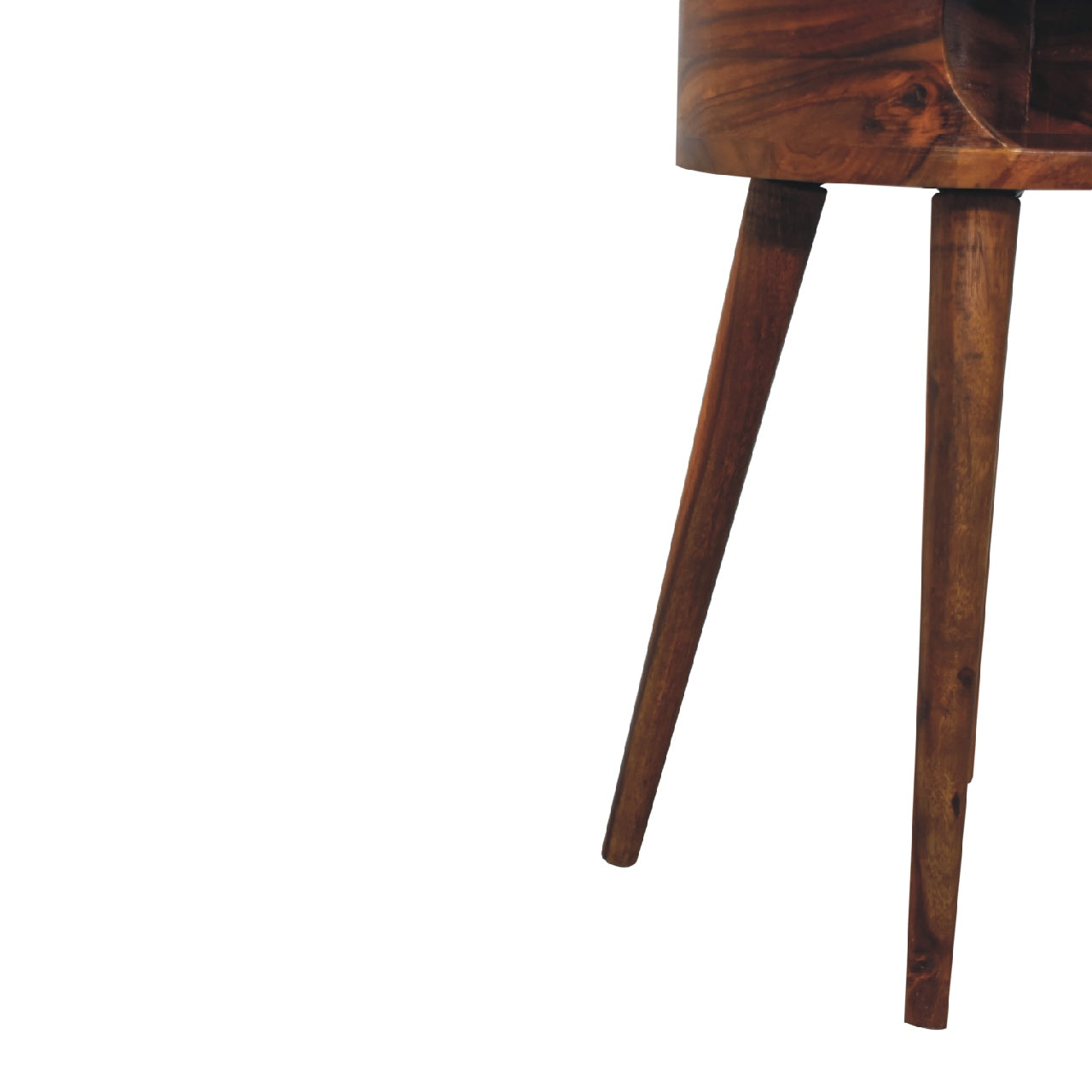Levzu Open Honey Wood Bedside Table - Image 7