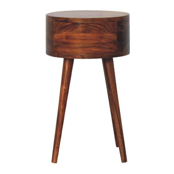 Levzu Open Honey Wood Bedside Table - Image 9