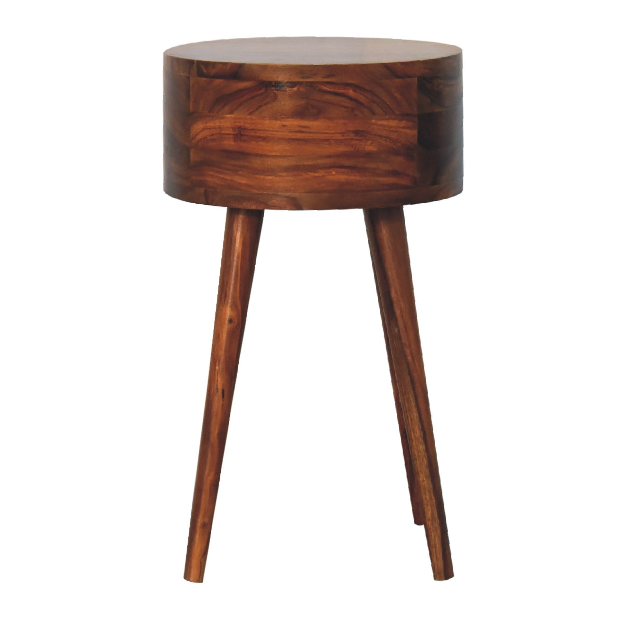 Levzu Open Honey Wood Bedside Table - Image 9
