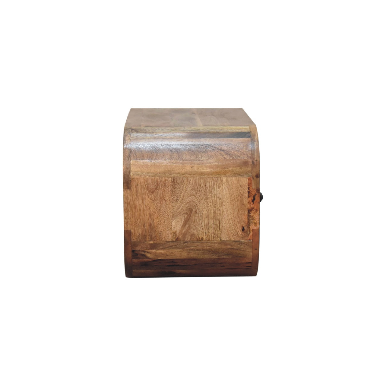 Levzu Curved Chestnut TV Stand - Image 8