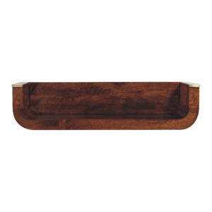 Levzu Chestnut Floating Console Table