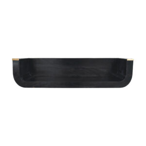 Levzu Ash Black Floating Console Table