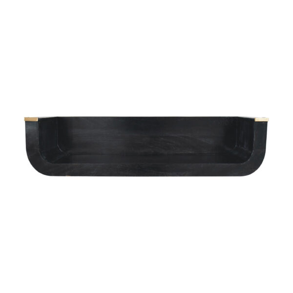 Levzu Ash Black Floating Console Table