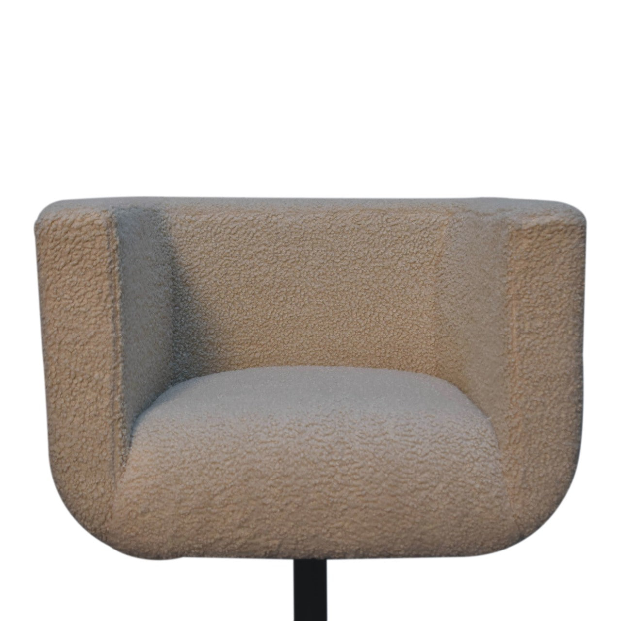 Levzu Cream Boucle Swivel Chair - Image 5